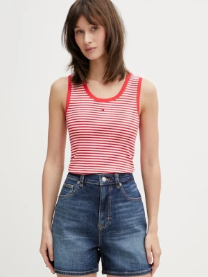 Tommy Jeans top bawełniany z elastanem