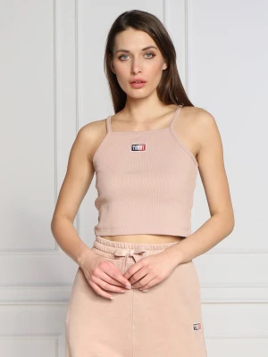 Tommy Jeans Top | Cropped Fit kremowy