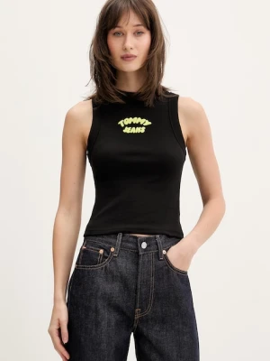Tommy Jeans top damski bawełniany z elastanem