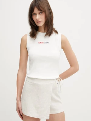 Zdjęcie produktu Tommy Jeans top damski bawełniany z elastanem