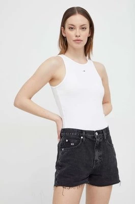 Tommy Jeans top damski kolor biały DW0DW17382