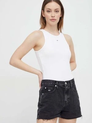 Tommy Jeans top damski kolor biały DW0DW17382