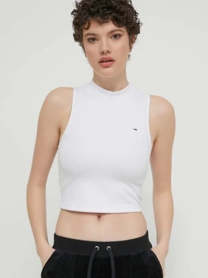 Tommy Jeans top damski kolor biały DW0DW17985