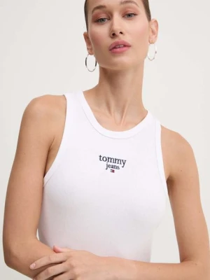 Tommy Jeans top damski kolor biały DW0DW18408