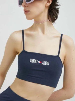 Tommy Jeans top damski kolor granatowy