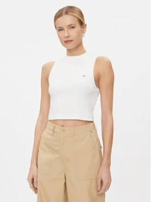Tommy Jeans Top DW0DW17533 Biały Regular Fit