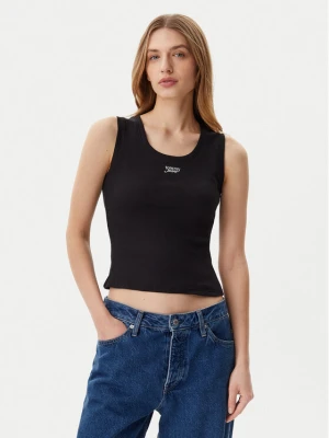 Tommy Jeans Top DW0DW21369 Czarny Slim Fit