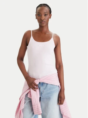 Tommy Jeans Top DW0DW22278 Różowy Slim Fit