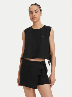 Tommy Jeans Top DW0DW22779 Czarny Regular Fit