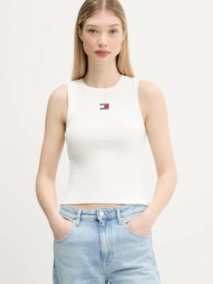 Tommy Jeans top kolor biały DW0DW20896