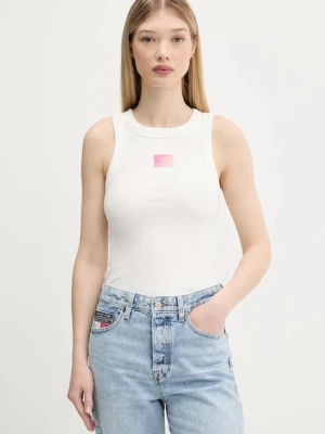 Tommy Jeans top kolor biały DW0DW20920