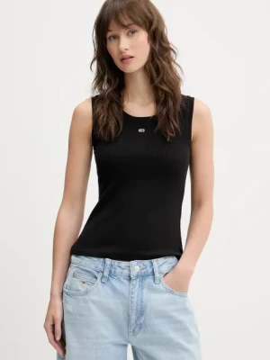Tommy Jeans top kolor czarny DW0DW20673
