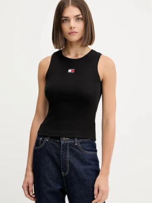 Tommy Jeans top kolor czarny DW0DW20896