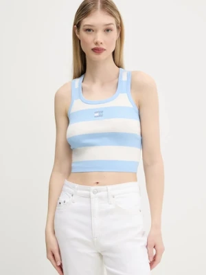 Tommy Jeans top kolor niebieski DW0DW20969