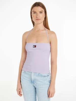TOMMY JEANS Top w kolorze fioletowym rozmiar: L