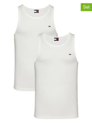 TOMMY JEANS Topy (2 szt.) w kolorze białym rozmiar: L