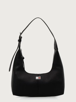 Tommy Jeans torebka hobo damska z imitacji skóry czarny