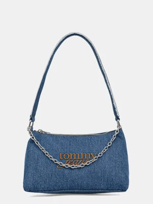 Tommy Jeans torebka jeansowa kolor niebieski AW0AW18575