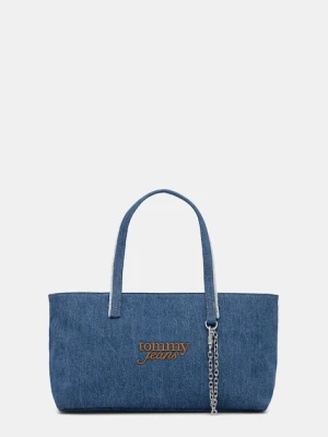 Tommy Jeans torebka jeansowa kolor niebieski AW0AW18576