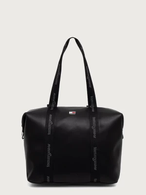 Tommy Jeans torebka shopper damska z imitacji skóry czarny