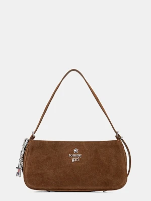 Tommy Jeans torebka skórzana kolor brązowy AW0AW18309