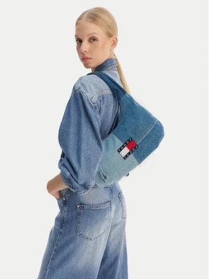 Tommy Jeans Torebka Tjw Denim Patchwork Shoulder Bag AW0AW18471 Niebieski