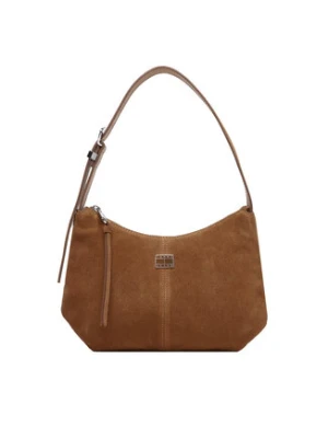 Tommy Jeans Torebka Tjw Slouchy Suede Shoulder Bag AW0AW18859 Brązowy