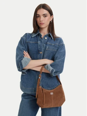 Tommy Jeans Torebka Tjw Slouchy Suede Shoulder Bag AW0AW18859 Brązowy