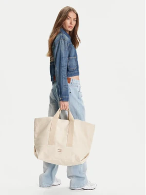 Tommy Jeans Torebka Tjw Tote Edition Canvas AW0AW17542 Beżowy