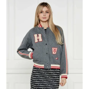 Tommy Jeans Wełniana kurtka bomber | Regular Fit