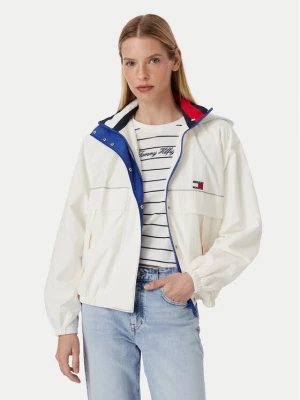 Tommy Jeans Wiatrówka Regatta DW0DW22915 Biały Oversize