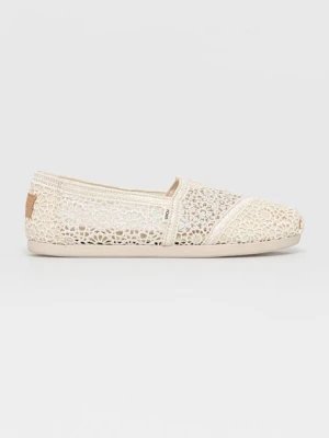 Toms Espadryle Moroccan Crochet Alpargata kolor beżowy 10016241