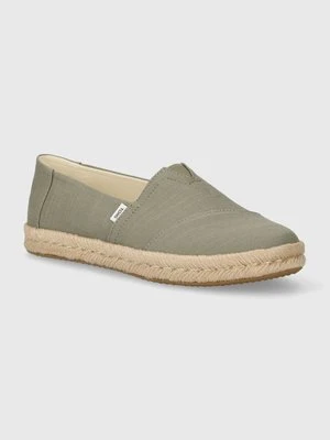 Toms espadryle Alpargata Rope 2.0 kolor zielony 10020859