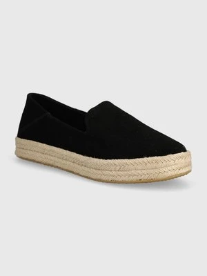 Toms espadryle Carolina kolor czarny na platformie 10020690