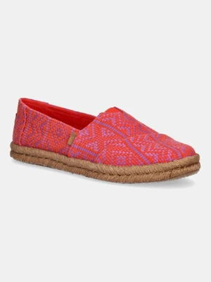 Toms espadryle DIAMOND GLOBAL kolor czerwony 10021885