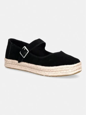 Toms espadryle Mary Jane damskie zamszowe CAROLINA MARY JANE czarny