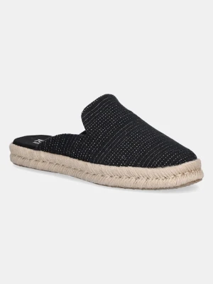 Toms espadryle METALLIC LINEN STRIPE kolor czarny 10021880