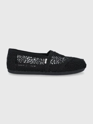 Toms Espadryle Moroccan Crochet Alpargata czarny