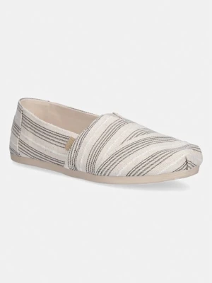 Toms espadryle na płaskim obcasie damskie ALPARGATA CLASSIC beżowy