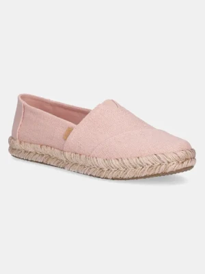 Toms espadryle TWO TONE SLUB kolor różowy 10021943