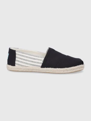 Zdjęcie produktu Toms Espadryle University Stripes kolor czarny