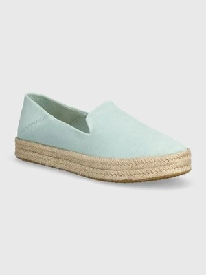 Toms espadryle zamszowe Carolina kolor turkusowy 10020686