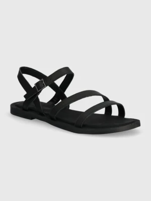 Toms sandały skórzane Kira damskie kolor czarny 10020802