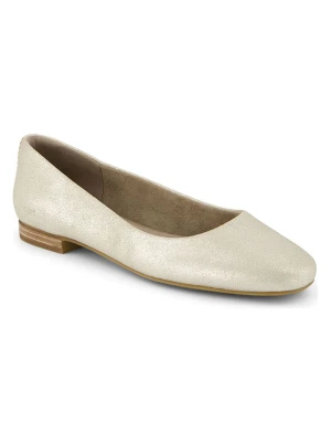 TOMS Skórzane baleriny w kolorze kremowym rozmiar: 38, 5
