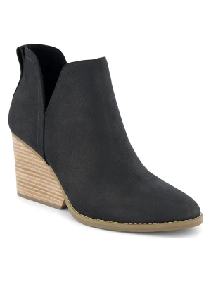 TOMS Skórzane botki w kolorze granatowym na obcasie rozmiar: 40