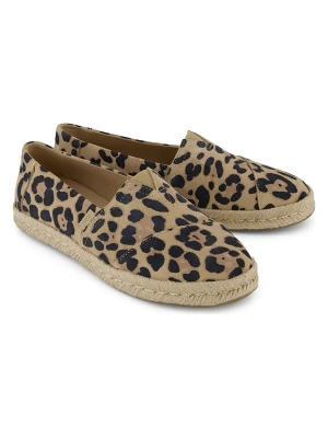 TOMS Skórzane espadryle w kolorze beżowo-czarnym rozmiar: 35, 5