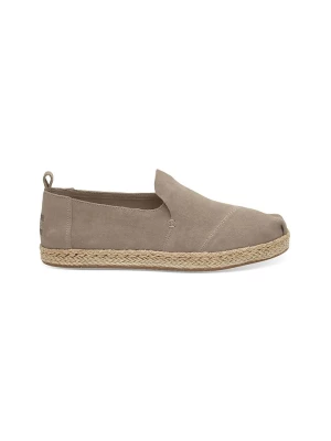 TOMS Skórzane espadryle w kolorze beżowym rozmiar: 36