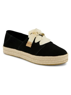 TOMS Skórzane espadryle w kolorze czarnym rozmiar: 42