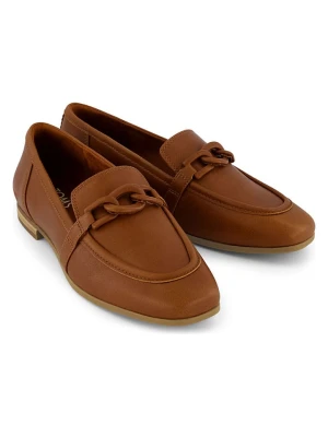 TOMS Skórzane mokasyny w kolorze jasnobrązowym rozmiar: 38, 5