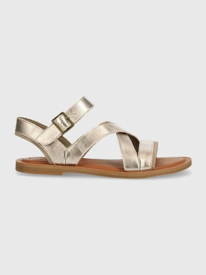 TOMS Skórzane sandały w kolorze złotym rozmiar: 39
